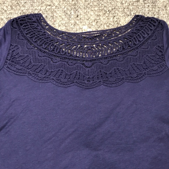 Anthropologie Medow Rue Navy Shirt - Picture 4 of 4